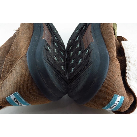 Toms Short boots Brown Fabric Boots Men Size 11.5 M - Picture 5 of 6
